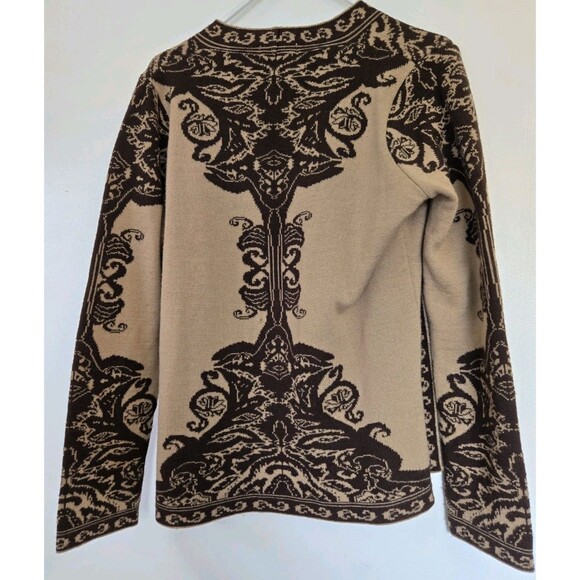 VTG Cherry Lewis Cardigan Womens M Sweater Brown Wool Blend England Casual Fall - Picture 5 of 7